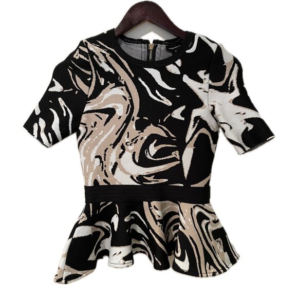 Karen Millen Peplum Top Size xs - Picture 1 of 1